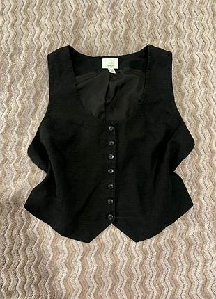 Стильний лляний жилет жилетка костюмний з віскозою h&m (розмір m/l)
