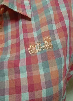 Лёгкая клетчатая рубашка jack wolfskin 3