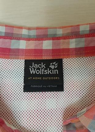 Лёгкая клетчатая рубашка jack wolfskin 5