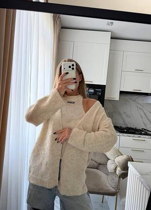 Жіночий кардиган miumiu з топом