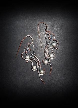 Серьги с жемчугом 8