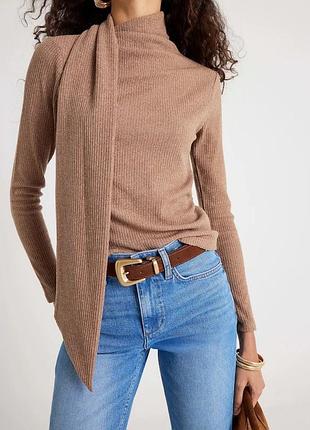 Лонг з імітацією шарфа від river island