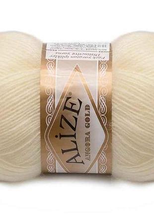 Пряжа angora gold 01 5шт/уп тм alize