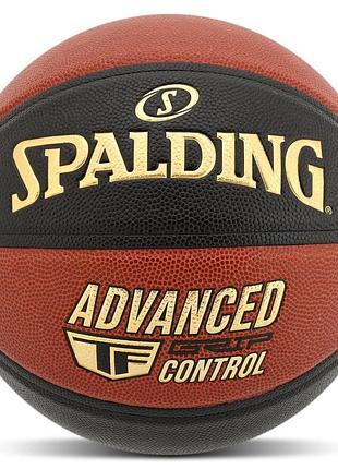 Мяч баскетбольный spalding advanced tf control 76872y размер 7 оранжевый-черный