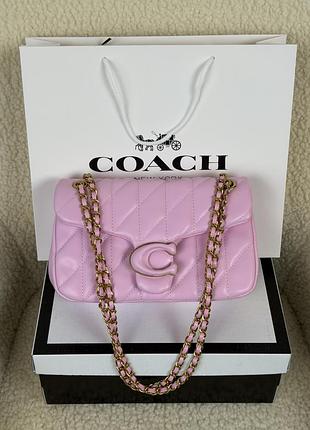 Coach tabby shoulder bag 26 pastel розовый е
