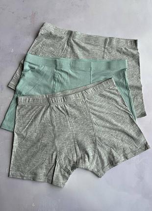 Трусики боксеры на мальчика однотонные (набор 3 шт.) primark р.170 см (14-15 лет)