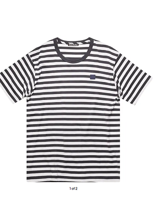 Жіноча футболка acne studios striped face patch оригінал new!