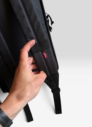 Levi’s l-pack standard backpack black оригінал новий чоловічий жіночий рюкзак портфель наплічник чорний міський повсякденний водонепроникний левайс 7