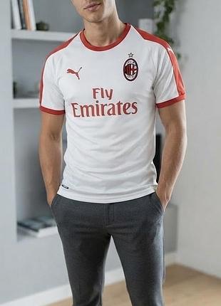 Оригінальна нова футбольна футболка puma ac milan x fly emirates (виїзна)