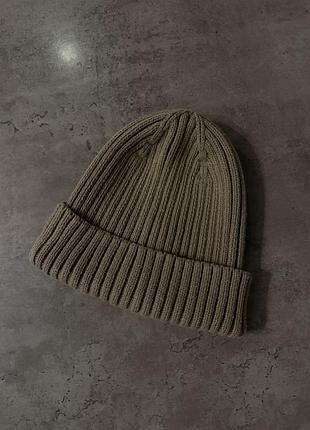 Шапка для хлопчика h&m в рубчик, світло коричнева