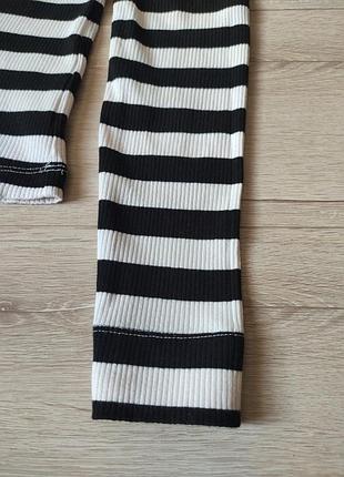 Лонгслив рубчик в полоску h&amp;m p s 4