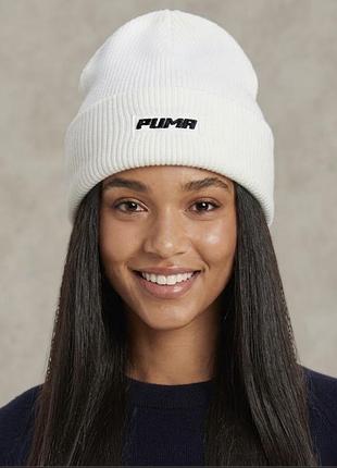 Puma оригинал белая шапка,шапочка пума,біла шапка оригінальна