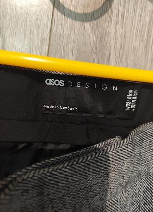 Брюки, штаны твидовые asos 4