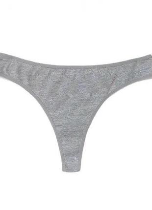 Базові трусики-тонг primark cares s сірий т-1115/3