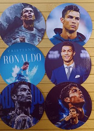 Набір стікерів криштіану роналду cristiano ronaldo 6 шт (37210)