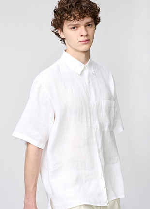 Рубашка льняная uniqlo (484876)