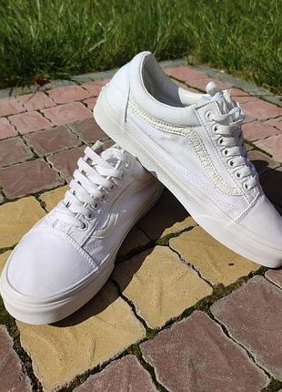 Чоловічі кеди vans old school білі, оригінал р.41 26.5 см