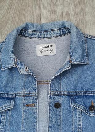 Куртка жіноча pull&bear джинсова блакитна 3