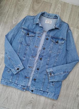 Куртка жіноча pull&bear джинсова блакитна 2