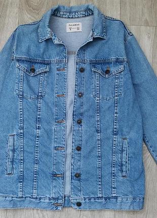 Куртка жіноча pull&bear джинсова блакитна