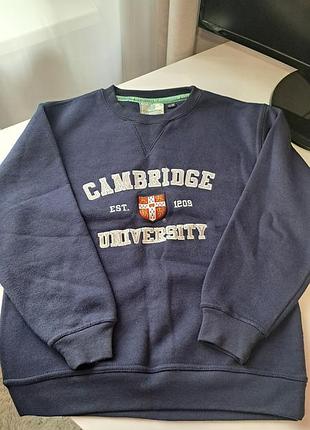 Світшот для хлопчика cambridge university утеплений, синій