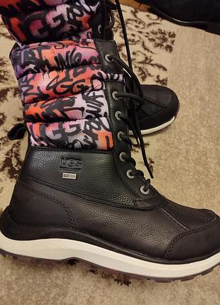 Уггі жіночі ugg adirondack lll graffiti чорні, різнокольорові, розмір 39
