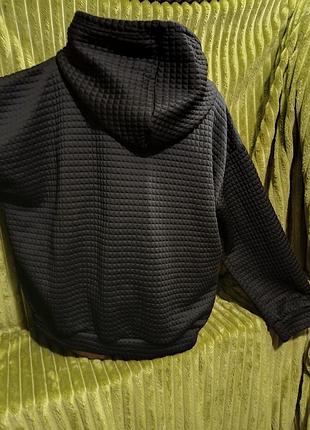 Кофта худі.2xl.черна стегана .пог70см. 6