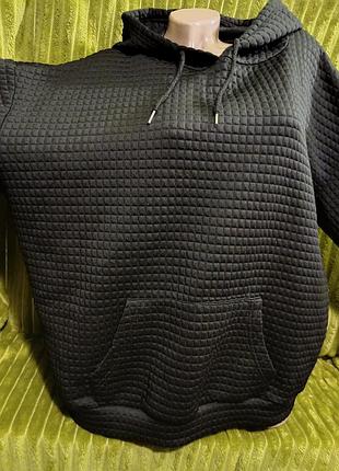 Кофта худі.2xl.черна стегана .пог70см.