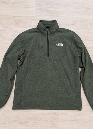 Чоловіча флісова кофта the north face textured cap rock 1/4 zip, хакі, розмір s