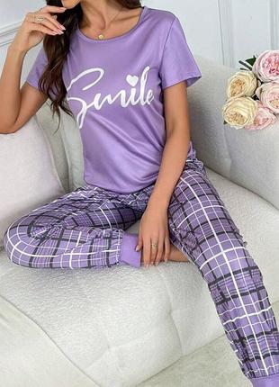 Стильный женский пижамный комплект «smile»