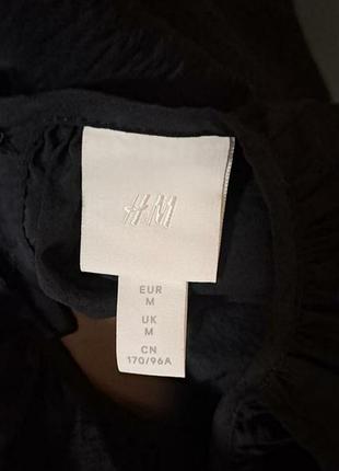 Чорна вільна сукня h&m 7