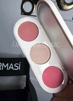 Палетка для обличчя farmasi 3in1 бронзер, хайлайтер і рум'яна