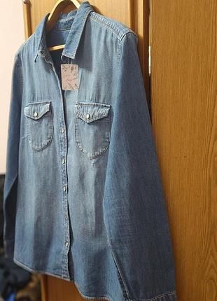 Стильна джинсова сорочка c&amp;a (the denim) 8