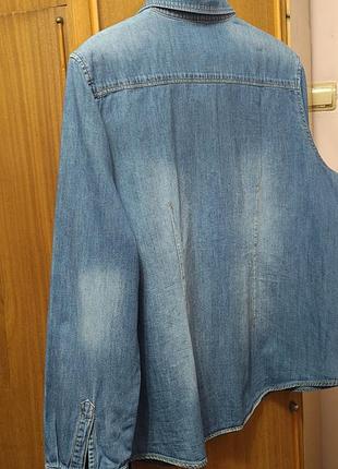 Стильна джинсова сорочка c&amp;a (the denim) 4