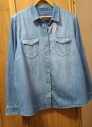 Стильна джинсова сорочка c&amp;a (the denim) 3