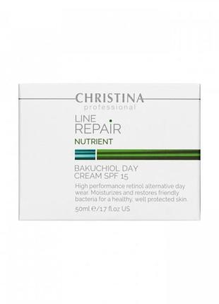 Дневной крем с бакучиолом spf 15 christina line repair nutrient bakuchiol spf 15 50 мл