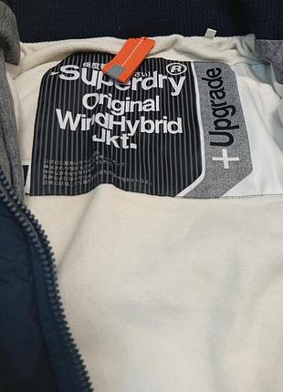 Куртка чоловіча superdry сіро-синя 3