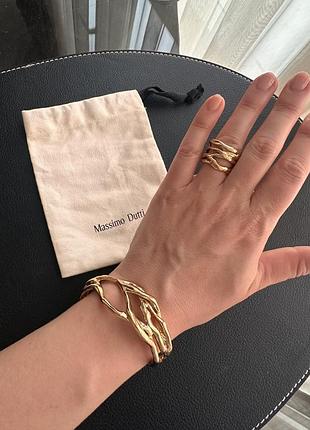 Комплект прикрас massimo dutti — браслет + кільце 6