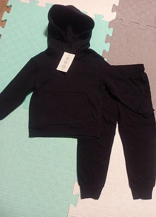 Повсякденний костюм h&m для хлопчиків, чорний, 98-104 см