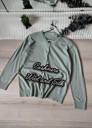 Вовняний кардиган cashmere et soie italy l-xl