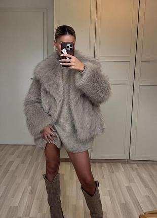 Шуба короткая zara