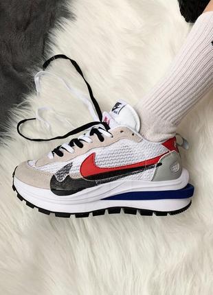 Жіночі nike vaporwaffle sport fuschia x sacai демисезоные шикарні кросівки 🆕найк сакаї🆕