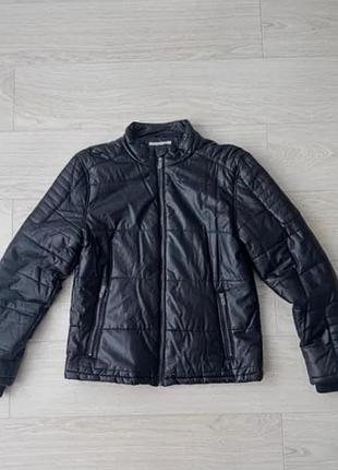 Демисезонная подростковая куртка под кожу pepe jeans,164cm