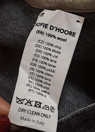 Брендовое пончо накидка sofie d'hoore шерсть 3