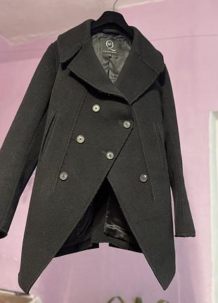 Пальто жіноче alexander mcqueen шерстяне бушлат чорне