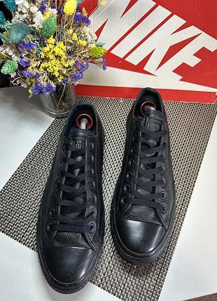 Оригинальные кожаные кеды converse 3