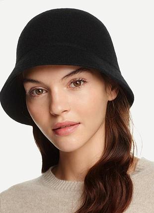 Капелюх панама ангора осінь зима преміум якість продукції h&m чорний тренд