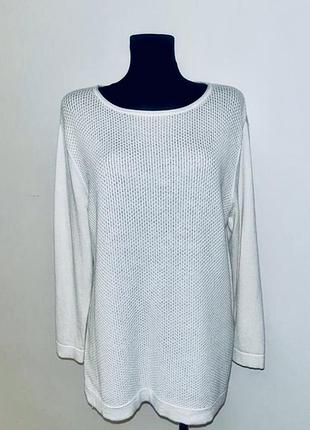 Жіночий трикотажний джемпер gerry weber молочно-білий (кремовий_ екрю)