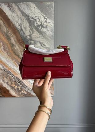Сумка mini sicily cherry lacquer bag