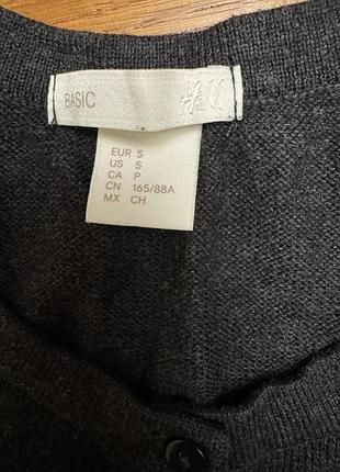 Кофта жіноча  h&m , темно сіра,розмір s 4